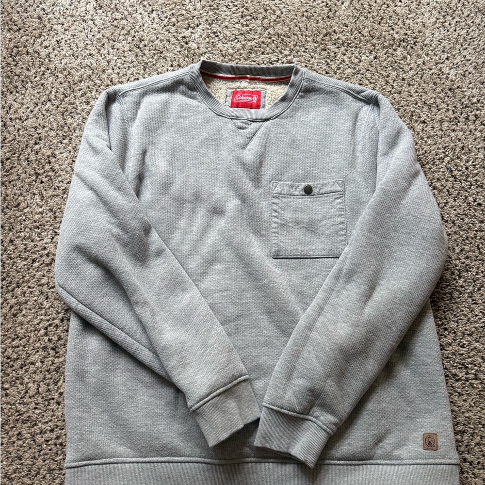 Coleman Light Gray Crewneck Sweater